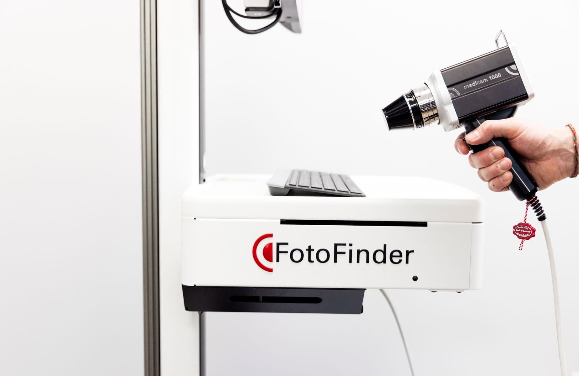 Clinic background showing skin check environment